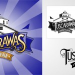 tuscarawas logo with greyscale and b&w variations